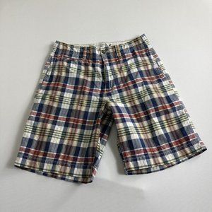 VTG American Eagle Outfitters Mens Longer Length Shorts Size 30 Multicolor Plaid